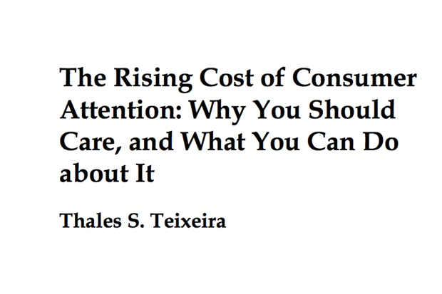 The rising cost od Consumer Attention